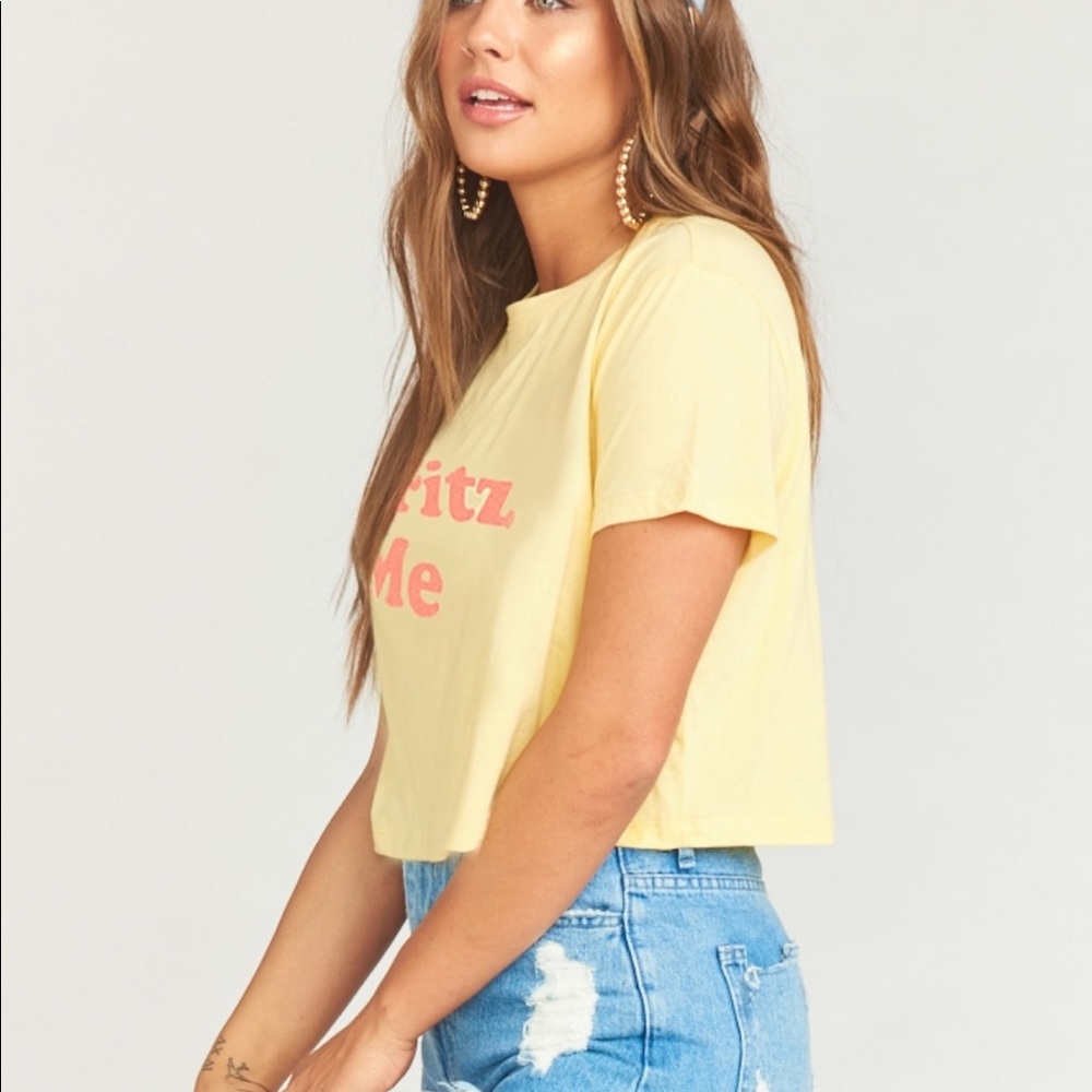 LAST •{Show Me Your MUMU}• COALSON CROPPED TOP - Picture 3 of 4